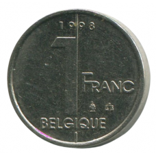 Монета 1 франк 1998 Бельгия - 1 franc 1998 Belgium