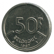 50 франков 1987 Бельгия - 50 francs 1987 Belgium