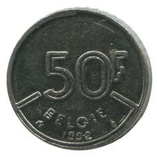 50 франков 1992 Бельгия - 50 francs 1992 Belgium