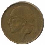 50 сантимов 1955 Бельгия - 50 centimes 1955 Belgium