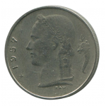 1 франк 1957 Бельгия - 1 franc 1957 Belgium