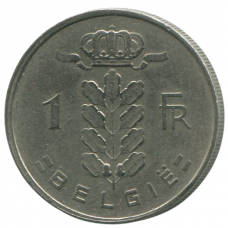 1 франк 1966 Бельгия - 1 franc 1966 Belgium