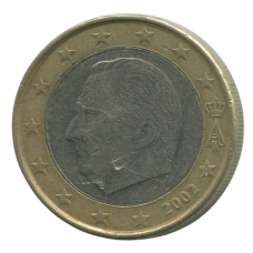 1 евро 2002 Бельгия - 1 euro 2002 Belgium