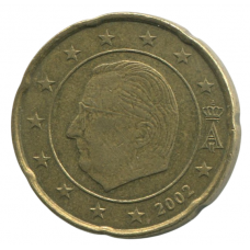 20 евроцентов 2002 Бельгия - 20 euro cents 2002 Belgium
