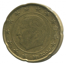 20 евроцентов 2000 Бельгия - 20 euro cents 2000 Belgium