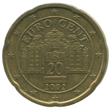 20 евроцентов 2002 Австрия - 20 euro cents 2002 Austria