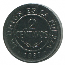 2 сентаво 1987 Боливия - 2 centavos 1987 Bolivia