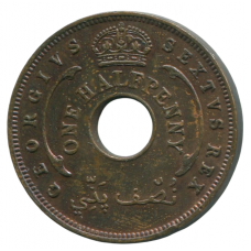 1 пенни 1952 Британская Западная Африка - 1 penny 1952 British West Africa 1 пенни 1952 Британская Западная Африка - 1 penny 1952 British West Africa