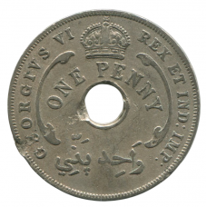 1 пенни 1944 Британская Западная Африка - 1 penny 1944 British West Africa 1 пенни 1944 Британская Западная Африка - 1 penny 1944 British West Africa