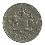 10 центов 1980 Барбадос - 10 cents 1980 Barbados