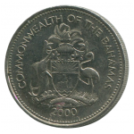 25 центов 2000 Багамские острова - 25 cents 2000 Bahamas