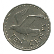 10 центов 1980 Барбадос - 10 cents 1980 Barbados