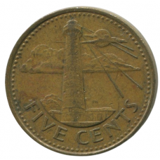5 центов 1988 Барбадос - 5 cents 1988 Barbados