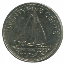 25 центов 2000 Багамские острова - 25 cents 2000 Bahamas
