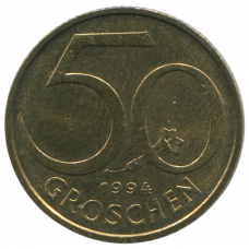 Монета 50 грошей 1994 Австрия - 50 groschen 1994 Austria