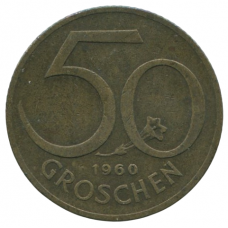 50 грошей 1960 Австрия - 50 groschen 1960 Austria