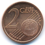 2 евроцента 2002 Германия - 2 euro cent 2002 Germany, G, из оборота