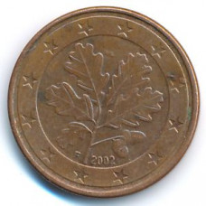 5 евроцентов 2002 Германия - 5 euro cent 2002 Germany, F, из оборота