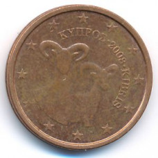 2 евроцента 2008 Кипр - 2 euro cents 2008 Cyprus, из оборота