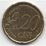 20 евроцентов 2019 года Греция - 20 euro cents 2019 Greece, из оборота