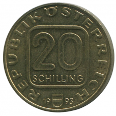 20 шиллингов 1993 Австрия - 20 schilling 1993 Austria