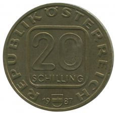 20 шиллингов 1987 Австрия - 20 schilling 1987 Austria