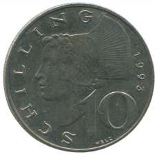 10 шиллингов 1993 Австрия - 10 schilling 1993 Austria
