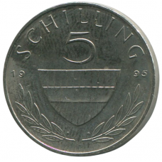 5 шиллингов 1995 Австрия - 5 schilling 1995 Austria