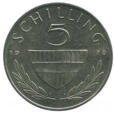 5 шиллингов 1979 Австрия - 5 schilling 1979 Austria