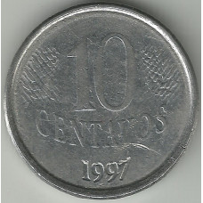 Монета 10 сентаво 1997 Бразилия
