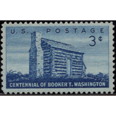 1956, Апрель. Почтовая марка США. Букер Т. Вашингтон. 3 цента