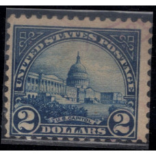 1923, Март. Почтовая марка США. Капитолий США. 2 доллара