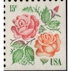 1978, Июль. Почтовая марка США. Розы. 15 центов.