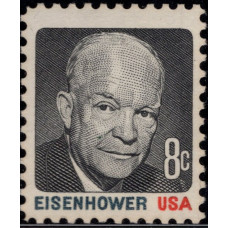 1971, Май. Почтовая марка США. Выдающиеся американцы - Дуайт Д. Эйзенхауэр. 8 центов