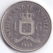 Монета 1 гульден 1980 Нидерландские Антильские острова - 1 gulden 1980 Netherlands Antilles