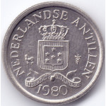 Монета 10 центов 1980 Нидерландские Антильские острова - 10 cent 1980 Netherlands Antilles