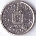 Монета 10 центов 1976 Нидерландские Антильские острова - 10 cent 1976 Netherlands Antilles