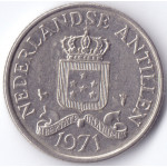 Монета 25 центов 1971 Нидерландские Антильские острова - 25 cent 1971 Netherlands Antilles