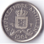 Монета 10 центов 1984 Нидерландские Антильские острова - 10 cent 1984 Netherlands Antilles