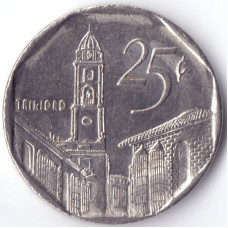 монета 25 сентаво 2006 Куба -  25 centavos 2006 Cuba