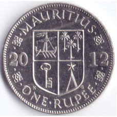 Монета 1 рупий 2012 Маврикий - 1 rupee 2012 Mauritius