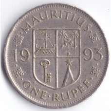 Монета 1 рупий 1993 Маврикий - 1 rupee 1993 Mauritius