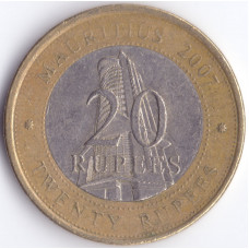 Монета 20 рупий 2007 Маврикий - 20 rupees 2007 Mauritius