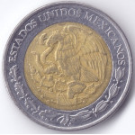 Монета 1 песо 2011 Мексика - 1 peso 2011 Mexico