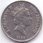 Монета 10 центов 1988 Новая Зеландия - 10 cents 1988 New Zealand