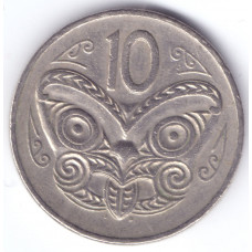 Монета 10 центов 1982 Новая Зеландия - 10 cents 1982 New Zealand
