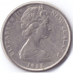 Монета 5 центов 1982 Новая Зеландия - 5 cents 1982 New Zealand