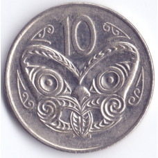 Монета 10 центов 1989 Новая Зеландия - 10 cents 1989 New Zealand