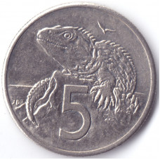 Монета 5 центов 1989 Новая Зеландия - 5 cents 1989 New Zealand