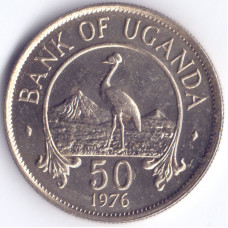 Монета 50 центов 1976 Уганда - 50 cents 1976 Uganda